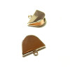 S1187889 PAX 10 Embouts Attache Ruban Serre Fils Demi Cercle 28mm métal couleur Bronze