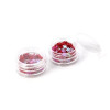 Lot de 2 Boites de Flocons de Noel Rouge pour création scrapbooking, nail art, résine (S11114115)