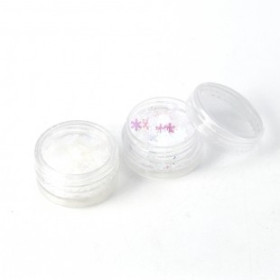 Lot de 2 Boites de Flocons de Noel Argenté pour création scrapbooking, nail art, résine (S11114113)