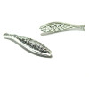 Passants Perles Intercalaires Poisson Feng Shui 43mm – Métal Argent Antique