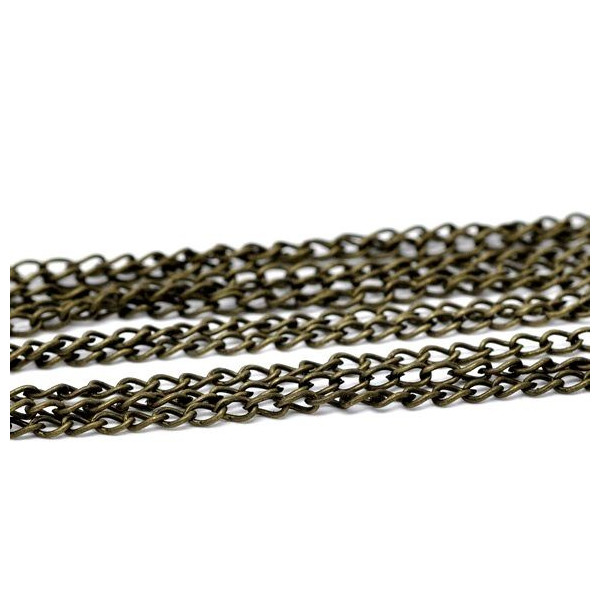 PAX 10m chaine BRONZE S1112399 pour création de colliers, DIY