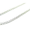 mètres chaine maille rollo 2mm metal couleur Argent Vif