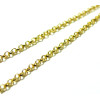 mètres chaine maille rollo 2mm metal couleur Doré