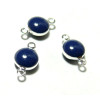 150717113850 PAX 10 pendentifs connecteur cercle resine style emaille Noir couleur NO1 qualité Laiton