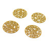 4 Estampes filigrane ROUGE MULTI FLEURS de 20 mm, DIY