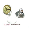 20 pièces: 10 bagues double qualité 25mm  ARGENT VIF et 10 cabochons, DIY 
