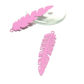 AE112693 Lot de 6 Estampes pendentif filigrane Bleu electrique 33mm