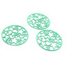 Estampes pendentif connecteur filigrane Multi Etoile Vert 20mm