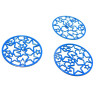 Estampes pendentif connecteur filigrane Multi Etoile Bleu Electrique 20mm