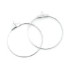 Boucles d'oreilles Créoles Cintres 30mm – Métal Argent Platine