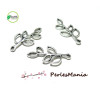 PAX 30 pendentifs BRANCHE FEUILLE  metal couleur ARGENT ANTIQUE S1123496