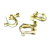 supports de Boucles d'oreille clips à Vis couleur Or Clair avec attache qualité Laiton
