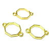 pendentifs connecteur fermé Octogone couleur Doré