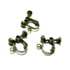 Supports de Boucles d'oreille à Vis couleur Dore avec attache qualité Laiton