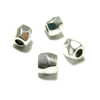 Perles Intercalaire Grand Trou Cylindre Facette Argent Antique