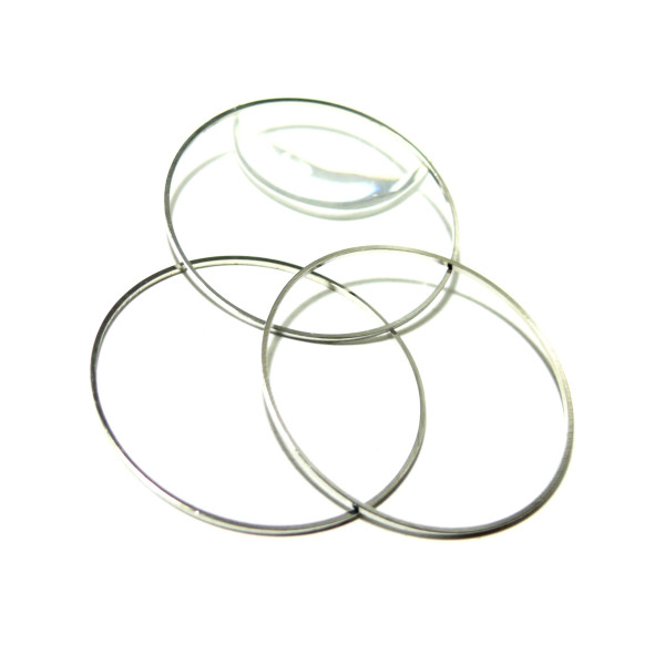 anneaux connecteur fermé Rond couleur Argent Platine 30mm