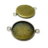 BN118950 PAX 10 supports de connecteur Rond 18mm Qualité Laiton metal couleur Bronze