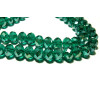 1 fil d'environ 98 perles à facettes rondelles en verre 4 par 6mm EMERAUDE 2J1344