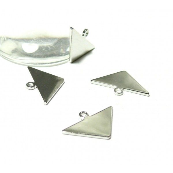 170929160454  PAX 10 pendentifs Triangle  qualité Laiton Couleur Doré