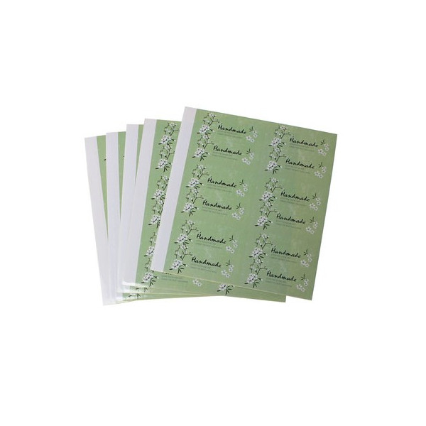 Feuilles de stickers Rectangle Handmade 50mm – Customisation, cadeaux et scrapbooking