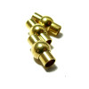 H2304 PAX 10 Sets de Fermoirs Magnetiques Colonnes Cylindres couleur Doré 4mm