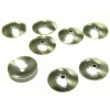 Coupelles Coquille Calottes Rondes Lisses 10mm – Argent Platine