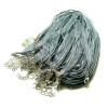 PS1106108 PAX 10 Colliers Organza et Corde 4 rangées Noir