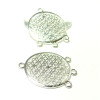 Chandeliers Connecteurs Fleur de Vie 38mm couleur Argent Vif