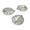 S11112802 PAX 10 pendentifs feuille  ajourée 22mm couleur Doré 