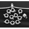 Pendentifs bélières métal 10x8mm – Argent Vif