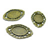 Connecteurs ARTY Ovale 13 par 18mm metal couleur Bronze