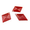 Estampes Losange 15 par 20mm couleur Rouge