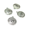PS110115849 PAX 20 pendentifs breloque Arbres  22mm métal Argent Antique 
