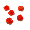H780Y PAX 40 cabochons Résine Fleurs 10mm Couleur Rouge