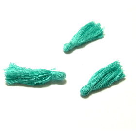 HQ2405 PAX 50 mini pompons breloque passementière Bleu Nuit environ 30mm