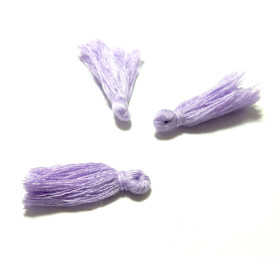 HQ2413 PAX 50 mini pompons breloque passementière Lilas environ 30mm