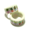 HF016P20 Lot 1 Rouleau de 5m de masking tape,Cactus Flamingo Ananas 15mm de large