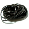 1 mètre de cordon CUIR VERITABLE Marron CAFE en 3 par 2MM ref P11121