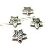 PS11015702 PAX 25 perles intercalaires Trèfle 8mm metal couleur Argent Antique