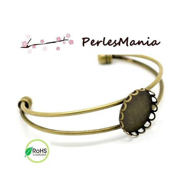 Supports bracelet modèle VAGUE  metal couleur BRONZE