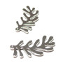 S11112802 PAX 10 pendentifs feuille ajourée 22mm couleur Doré