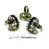 5 supports de bague COFFRE à sertir 18 par 25 BRONZE ref 8341, DIY