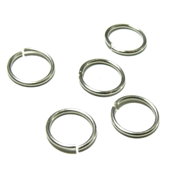 Anneaux de Jonction Environ 10mm x 1.2mm – Métal Argent Platine