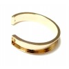 S11112062 PAX 1 Support bracelet Jonc Manchette 20mm couleur Or Clair Qualité Cuivre