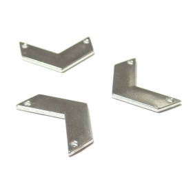 PAX 10 pendentifs, breloque CHEVRON 21mm metal DORE S1189500