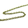10 mètres CHT104Y Chaine maille BRONZE 4 par 3mm