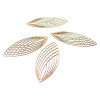 Estampes Pendentif Filigrane Grand Ovale Oblong Beige 15x40mm
