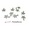 pendentifs breloques etoiles fine 11 par 8mm ACIER INOXYDBLE