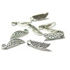 Pendentifs breloque PASTEQUE 3D Biface couleur Argent Antique