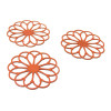 Estampes pendentif filigrane Mandala Orange 28mm